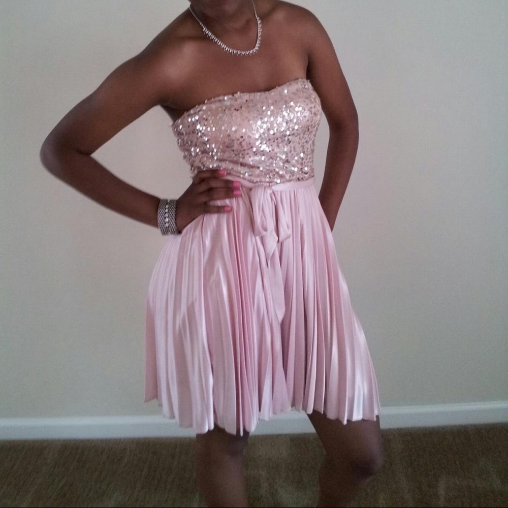 Pale Pink Homecoming Dress